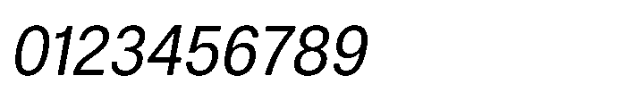 ZT Hoky Semi Condensed Italic Font OTHER CHARS