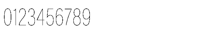 ZT Hoky Thin Condensed Font OTHER CHARS
