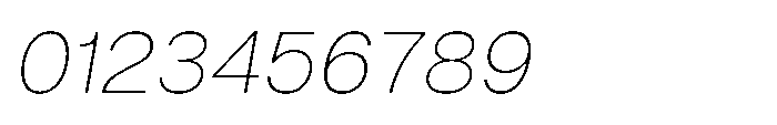 ZT Hoky Thin Italic Font OTHER CHARS