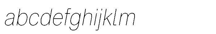 ZT Hoky Thin Semi Condensed Italic FONT
