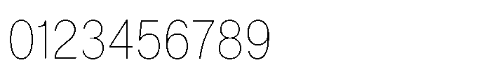 ZT Hoky Thin Semi Condensed Font OTHER CHARS