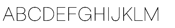 ZT Hoky Thin Font UPPERCASE