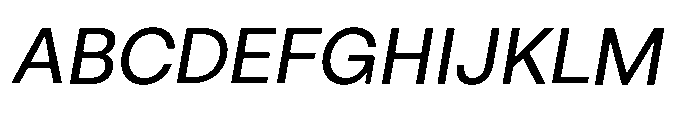 ZT Hoky Variable Thin Condensed Italic Font UPPERCASE