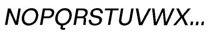 ZT Hoky Variable Thin Condensed Italic Font UPPERCASE