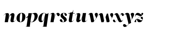 ZT Neue Ralewe Black Expanded Italic Font LOWERCASE