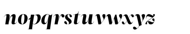 ZT Neue Ralewe Extra Bold Expanded Italic Font LOWERCASE
