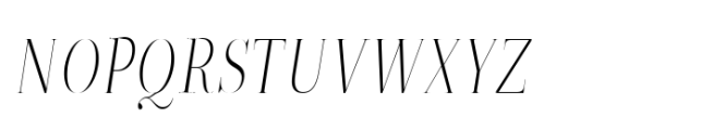 ZT Neue Ralewe Extra Light Condensed Italic Font UPPERCASE