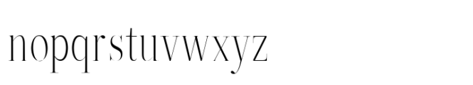 ZT Neue Ralewe Extra Light Condensed Font LOWERCASE