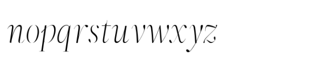 ZT Neue Ralewe Extra Light Italic Font LOWERCASE