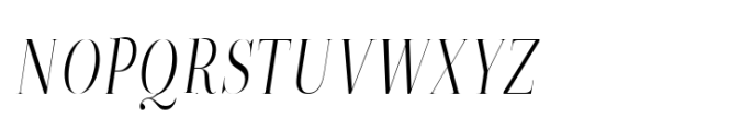 ZT Neue Ralewe Light Condensed Italic Font UPPERCASE