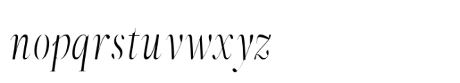 ZT Neue Ralewe Light Condensed Italic Font LOWERCASE