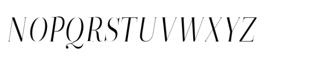 ZT Neue Ralewe Light Semi Condensed Italic Font UPPERCASE