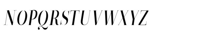 ZT Neue Ralewe Medium Condensed Italic Font UPPERCASE