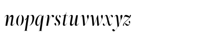 ZT Neue Ralewe Medium Semi Condensed Italic Font LOWERCASE