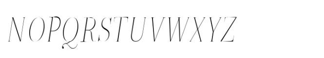 ZT Neue Ralewe Thin Condensed Italic Font UPPERCASE