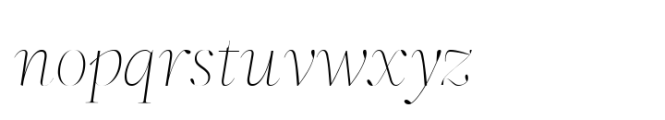 ZT Neue Ralewe Thin Expanded Italic Font LOWERCASE