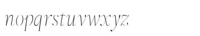 ZT Neue Ralewe Thin Italic Font LOWERCASE