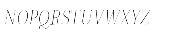 ZT Neue Ralewe Thin Semi Condensed Italic Font UPPERCASE
