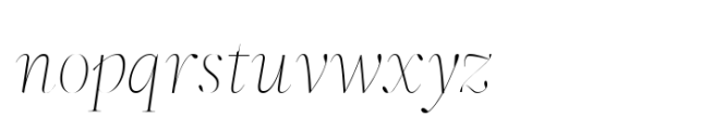 ZT Neue Ralewe Thin Semi Expanded Italic Font LOWERCASE