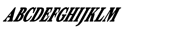 ZT Otez Black Condensed it Font UPPERCASE
