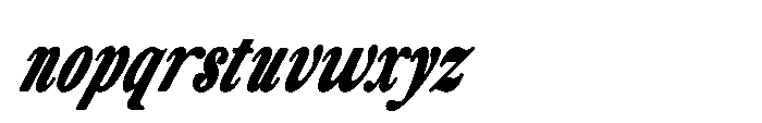 ZT Otez Black Condensed it Font LOWERCASE