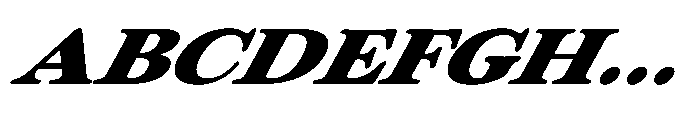 ZT Otez Black Expanded it Font UPPERCASE