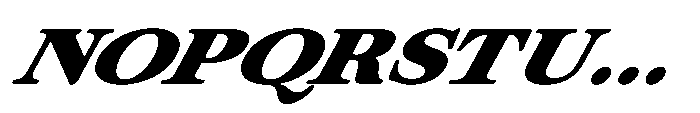 ZT Otez Black Expanded it Font UPPERCASE