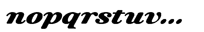 ZT Otez Black Expanded it Font LOWERCASE