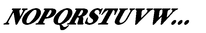 ZT Otez Black it Font UPPERCASE