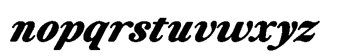 ZT Otez Black it Font LOWERCASE