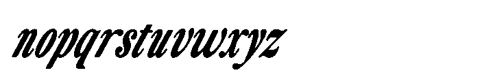 ZT Otez Bold Condensed it Font LOWERCASE