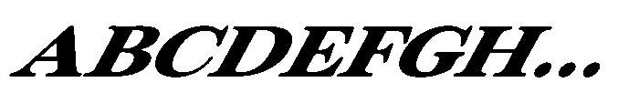 ZT Otez Bold Expanded it Font UPPERCASE