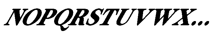 ZT Otez Bold it Font UPPERCASE