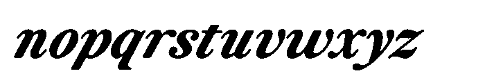 ZT Otez Bold it Font LOWERCASE