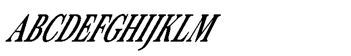 ZT Otez Condensed it Font UPPERCASE