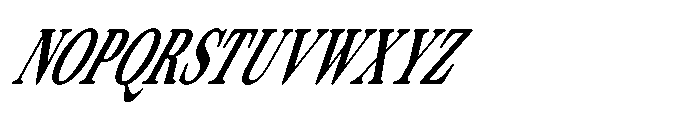 ZT Otez Condensed it Font UPPERCASE