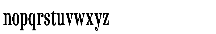 ZT Otez Condensed Font LOWERCASE