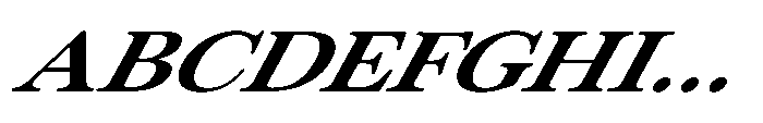 ZT Otez Expanded it Font UPPERCASE