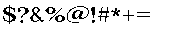 ZT Otez Expanded Font OTHER CHARS