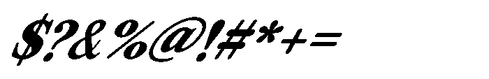 ZT Otez Extra Bold it Font OTHER CHARS