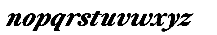 ZT Otez Extra Bold it Font LOWERCASE
