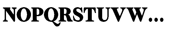 ZT Otez Extra Bold Font UPPERCASE