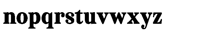 ZT Otez Extra Bold Font LOWERCASE