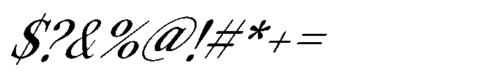 ZT Otez Extra Light it Font OTHER CHARS