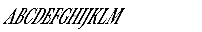 ZT Otez Light Condensed it Font UPPERCASE