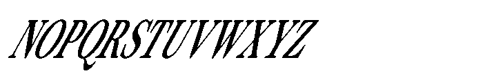ZT Otez Light Condensed it Font UPPERCASE