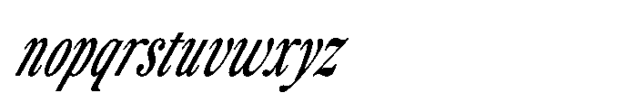 ZT Otez Light Condensed it Font LOWERCASE