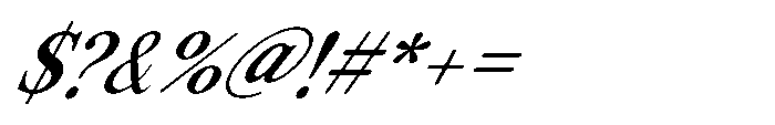 ZT Otez Light it Font OTHER CHARS