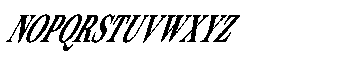 ZT Otez Medium Condensed it Font UPPERCASE