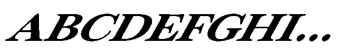 ZT Otez Medium Expanded it Font UPPERCASE